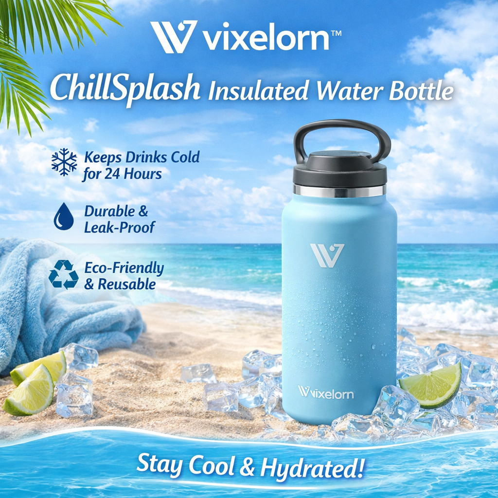 Vixelorn™ ChillSplash Insulated Water Bottle