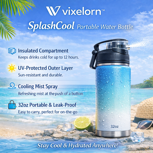Vixelorn™ SplashCool Portable Water Bottle